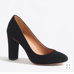 Black J. Crew Suede pumps